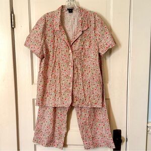 J Crew Liberty Print Cotton Pajamas